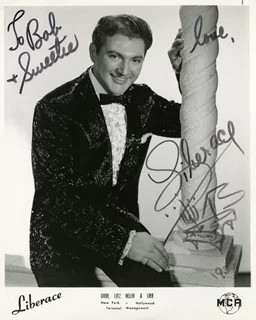 Liberace autograph
