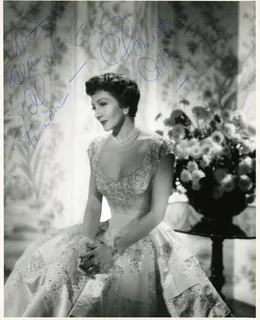 Claudette Colbert autograph