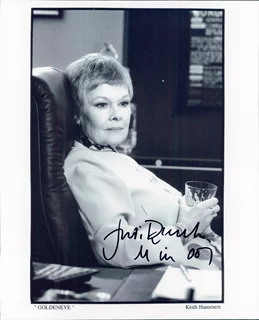 Judi Dench autograph