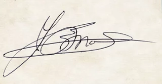 Ferdinand Marcos autograph
