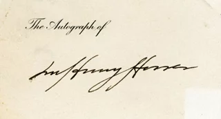 Lou Hoover autograph