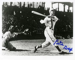 Pete Gray autograph