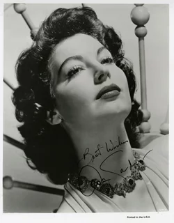 Ava Gardner autograph