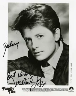 Michael J. Fox autograph