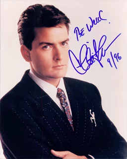 Charlie Sheen autograph