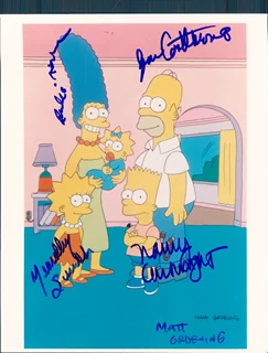 The Simpsons autograph