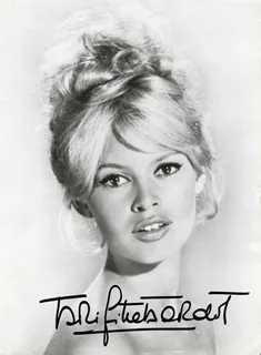 Brigitte Bardot autograph