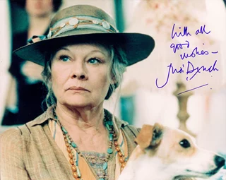 Judi Dench autograph