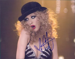 Christina Aguilera autograph