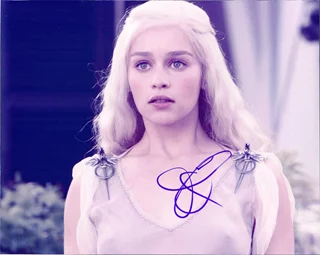 Emilia Clarke autograph