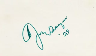 Dizzy Gillespie autograph