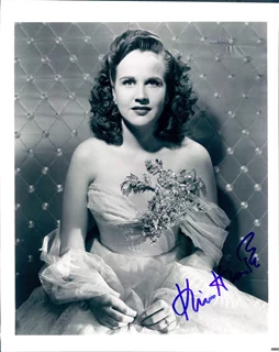 Kim Hunter autograph