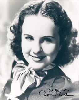 Deanna Durbin autograph