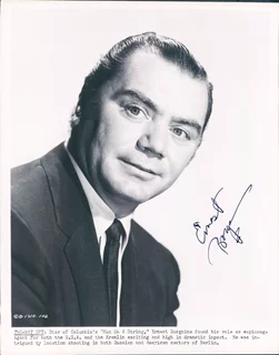 Ernest Borgnine autograph