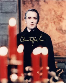Christopher Lee autograph