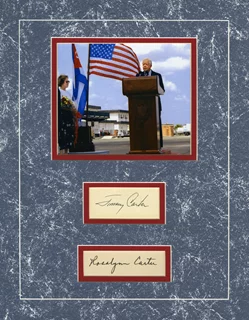 Jimmy & Rosalynn Carter autograph