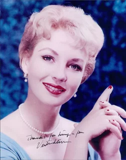 Venetia Stevenson autograph