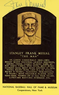 Stan Musial autograph