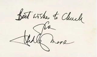 Dudley Moore autograph