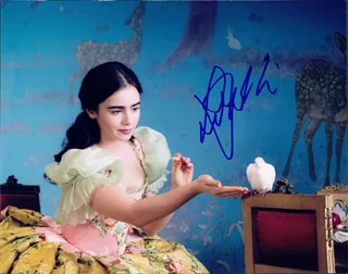 Lily Collins autograph