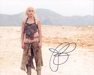 Emilia Clarke autograph
