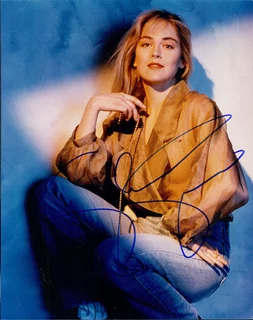Sharon Stone autograph