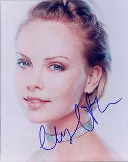 Charlize Theron autograph