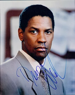 Denzel Washington autograph