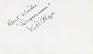 Kirk Alyn autograph