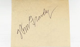 William Frawley autograph