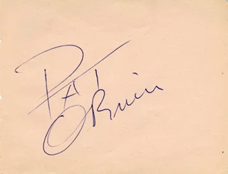 Pat O'Brien autograph