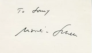 Maximilian Schell autograph