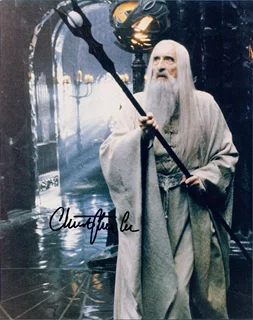 Christopher Lee autograph