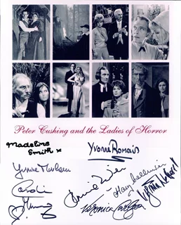 Peter Cushing and The Ladies of Horror autograph