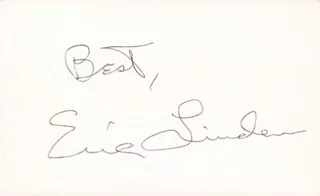 Eric Linden autograph