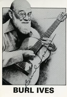 Burl Ives autograph