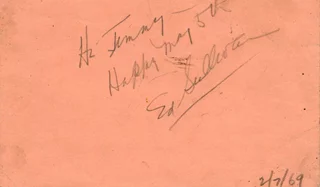 Ed Sullivan autograph
