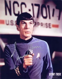 Leonard Nimoy autograph