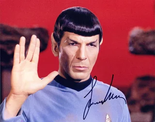 Leonard Nimoy autograph