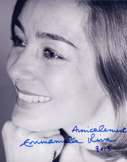 Emmanuelle Riva autograph