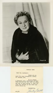 Shirley Booth autograph