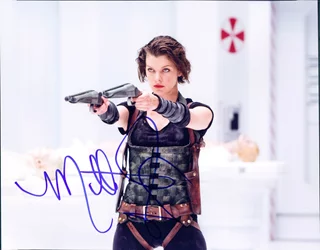 Milla Jovovich autograph