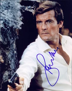 Roger Moore autograph