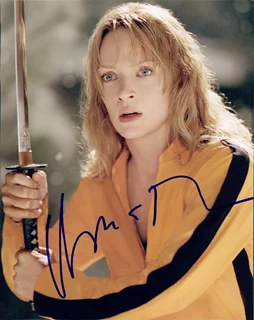 Uma Thurman autograph