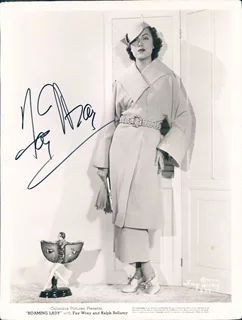 Fay Wray autograph
