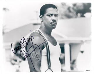Denzel Washington autograph