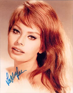 Sophia Loren autograph