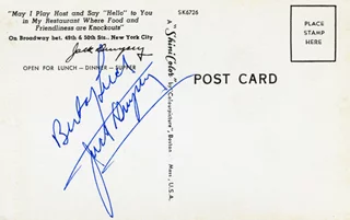Jack Dempsey autograph