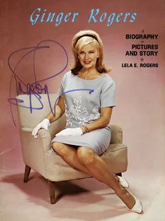 Ginger Rogers autograph