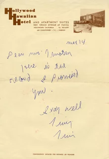 Tiny Tim autograph